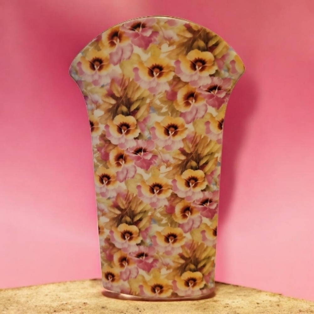 Royal Crown "Viola" Porcelain Fan Vase